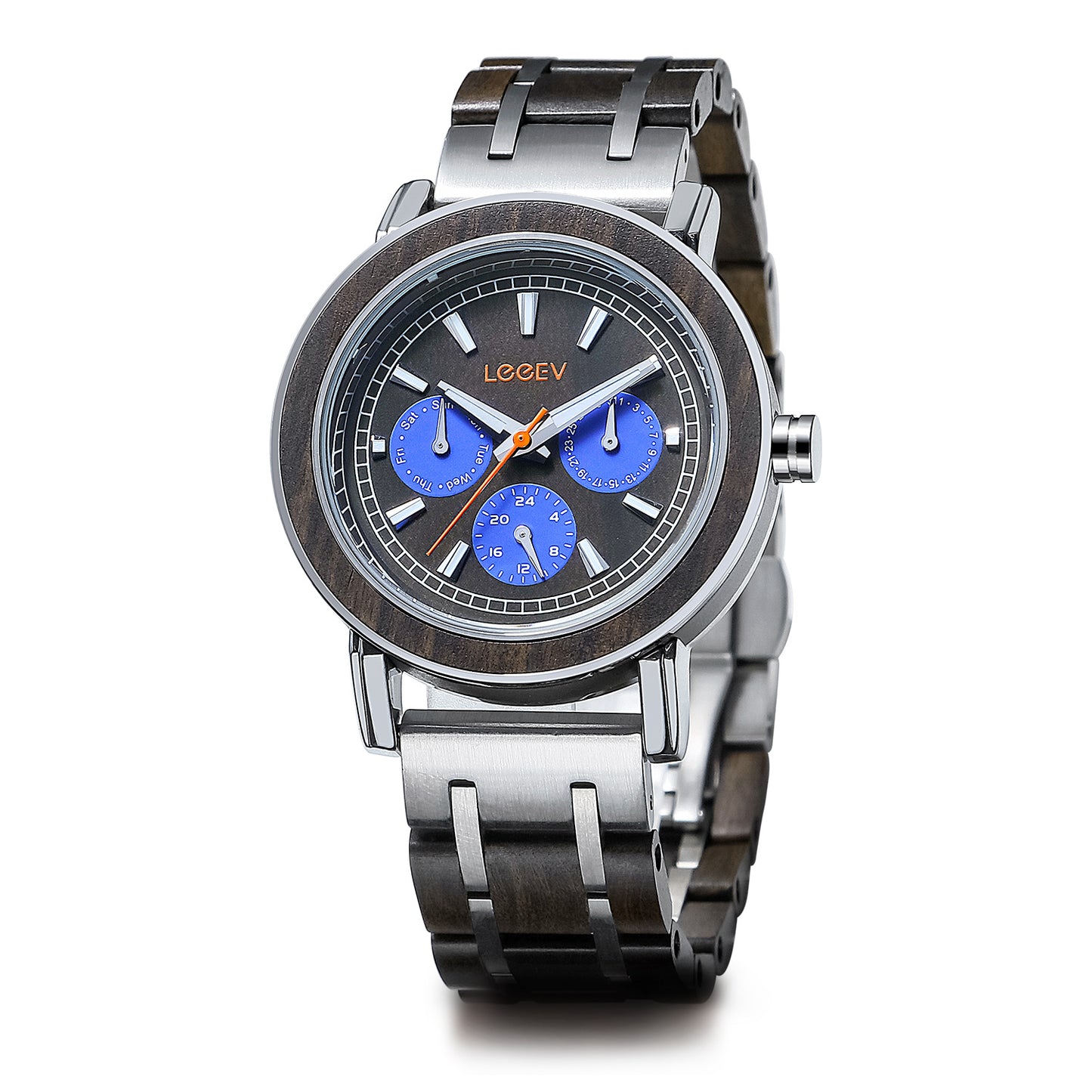 EV2020 Stainless Steel & Wood Watch for Men