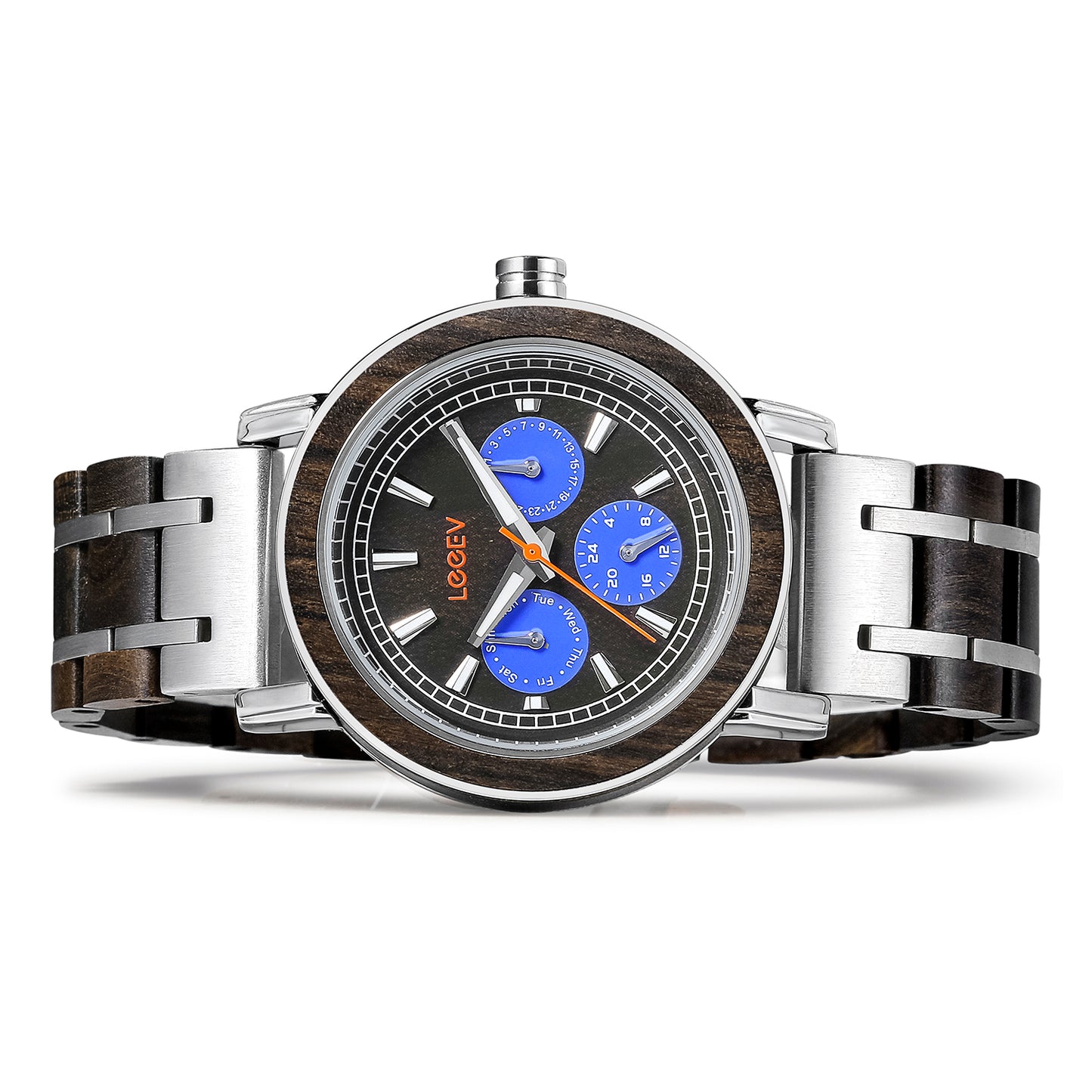 EV2020 Stainless Steel & Wood Watch for Men