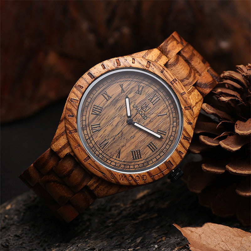 UWH001 Zebra Wood Men's Wooden Watch