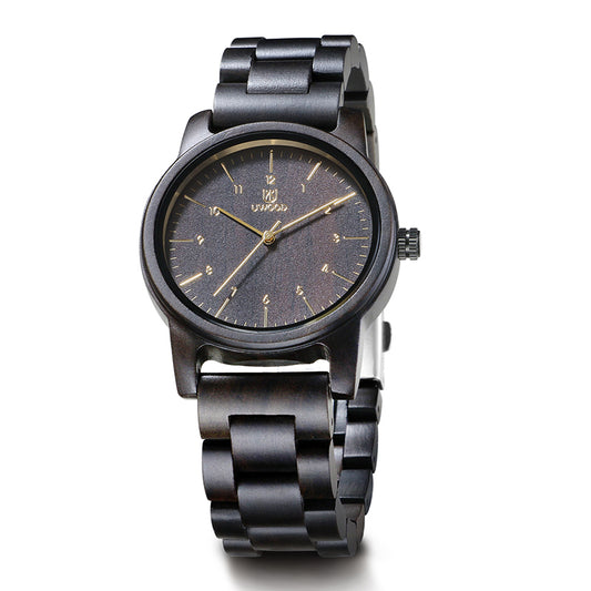 UWOOD UW1007 Black Sandal Wood Watch for Men