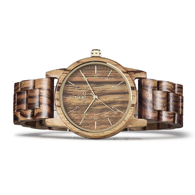 UW1007 Zebra Wood Watch for Men