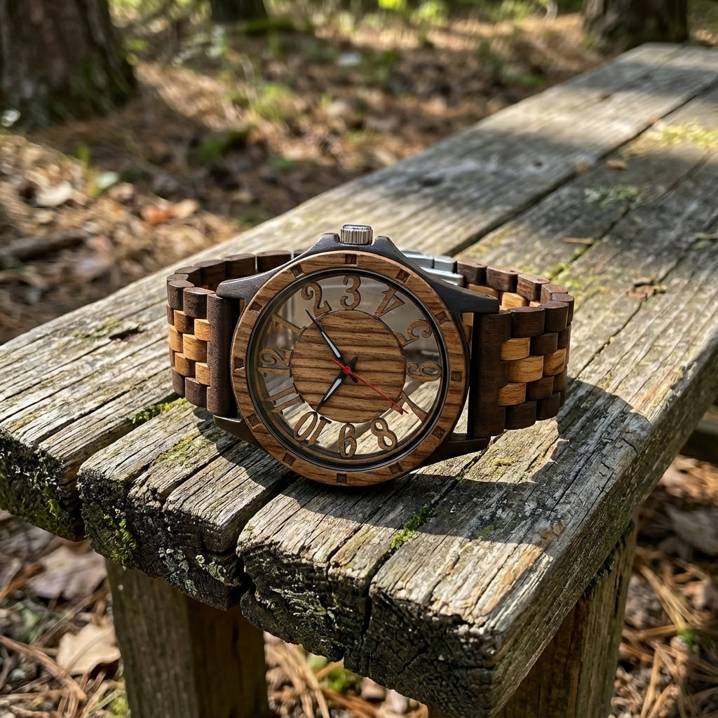 EV1027 Zebra Black Men's Wood Watch – UWOOD