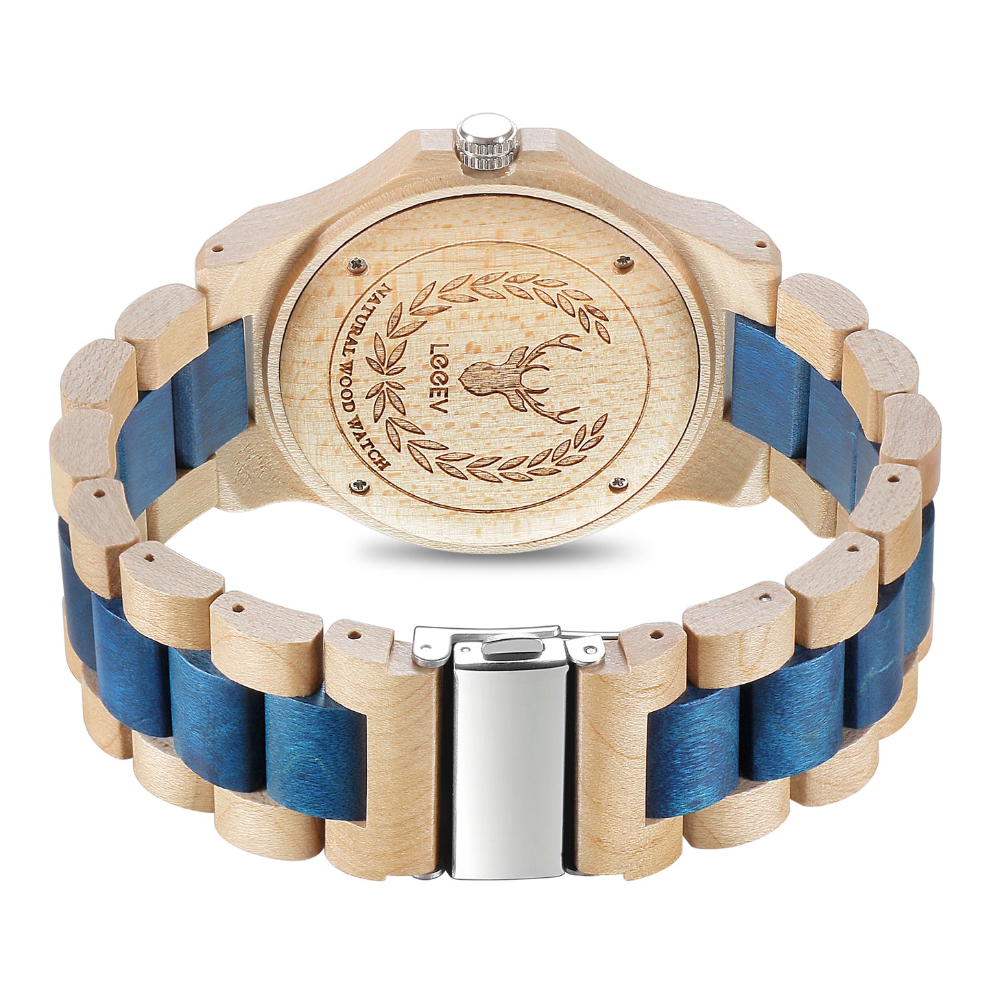 EV1953 Natural Maple Wood Watches for Men