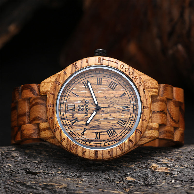 UWH001 Zebra Wood Men's Wooden Watch