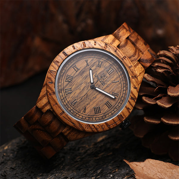 UWH001 Zebra Wood Men's Wooden Watch