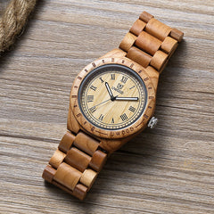 UW-1001 Natural Cherry Wood Watches for Men