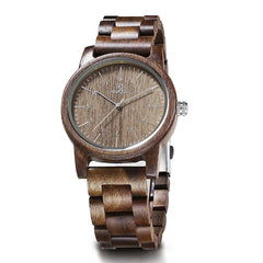 UWH1007 Tan Walnut Wood Watch for Men