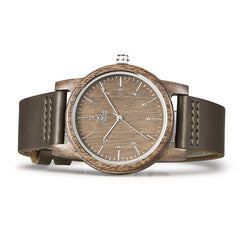 Uwood UWH-1008 Walnut Wood Genuine Leather Strap