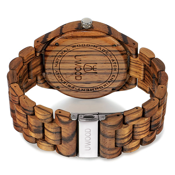 UWH001 Zebra Wood Men's Wooden Watch